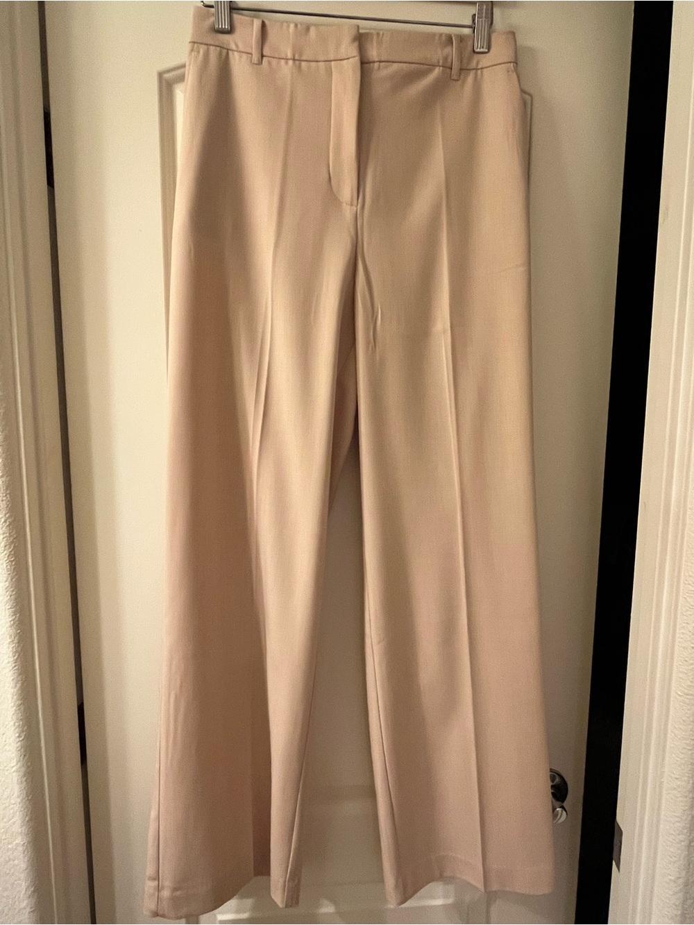 Mango High-Waist Wide Leg Trousers in Camel